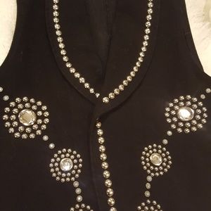 Beautiful studded vest like new